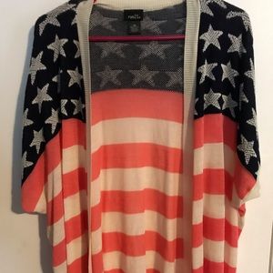 American flag cardigan